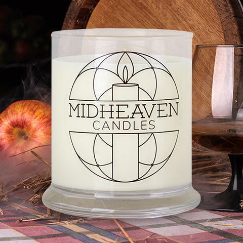 Midheaven Candles-Apples & Maple Bourbon-Soy Candle-Apples & Maple Bourbon Featured Photo-Fall scents-Apples-Cinnamon-Soy Candle-Sweet-Finger Lakes-Bristol NY-Soy wax Candle 