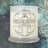 Midheaven Candles-Blue Spruce-Soy Candle-Winter-woods-pine-fresh-winter scents-Bristol New York-Finger Lakes-Finger Lakes New York-spruce