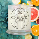 Midheaven Candles-Citrus Agave-Citrus-Agave-fresh-zesty-lemon-grapefruit-fruit-tropical-Aloe-Soy Candle-Fingerlakes NY-Finger Lakes-Bristol NY