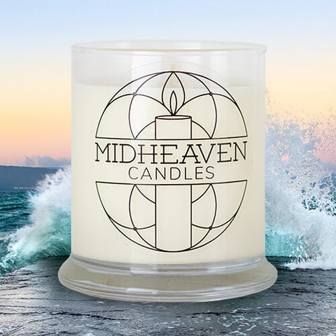 Midheaven Candles-High Tide Soy Candle-Featured High Tide Photo-high tide-sea-beach-salty-sand-air-fresh-ocean-water-powder-soy candle-Finger Lakes-Finger Lakes New York-Bristol NY-refreshing-ocean-Rochester NY