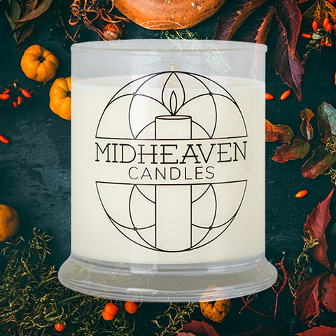 Midheaven Candles-Pumpkin Pie Soy Candle-Featured Pumpkin Pie Photo-pumpkin-pumpkin season-pumpkin candle-Fall-spicy-pumpkin pie-cinnamon-clove-fall scents-warm-ginger-caramel-spices-autum- Finger Lakes-Finger Lakes New York-Soy Candle-Bristol NY-Rochester New York-Pumpkin spice